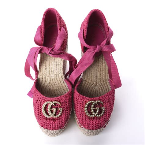 gucci espadrillos|gucci espadrilles wedges pink.